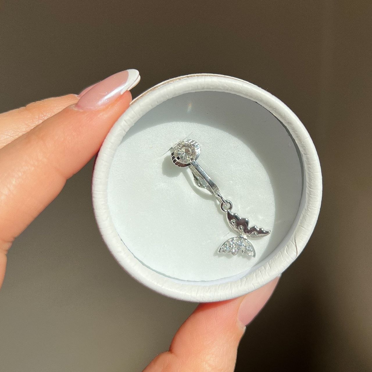 پیرسینگ ناف فیک مدل پروانه ای🦋